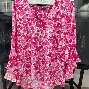 Vince Camuto Pink Floral Women's Top